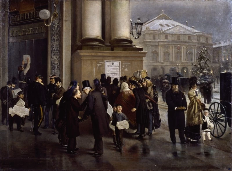L'annuncio della morte di Vittorio Emanuele a Milano - Artgate Fondazione Cariplo